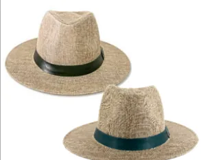 Chapéus de palha disponíveis no catálogo de brindes
