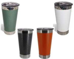 Copos térmicos em diferentes cores